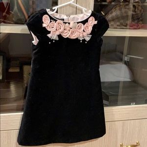 NEW Children’s size 4 black suede dress
